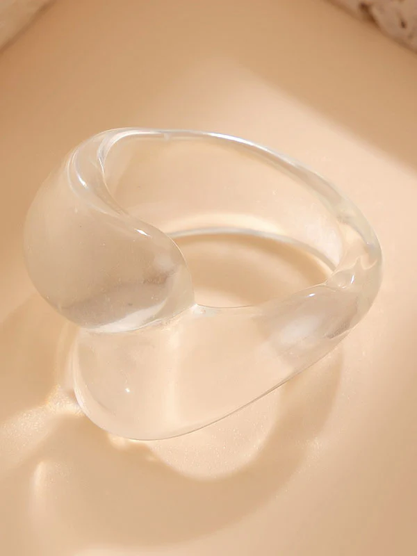 Geometric Solid Color Rings Accessories - Image 29