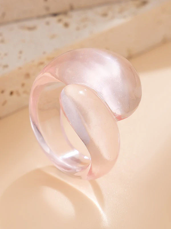 Geometric Solid Color Rings Accessories - Image 30