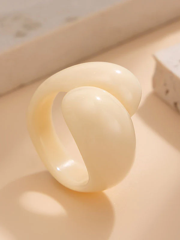 Geometric Solid Color Rings Accessories - Image 32