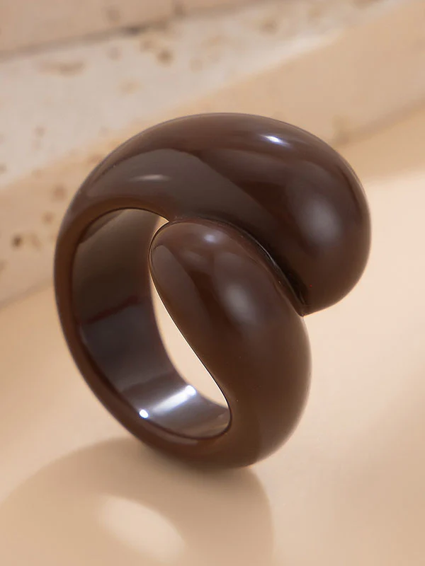 Geometric Solid Color Rings Accessories - Image 33