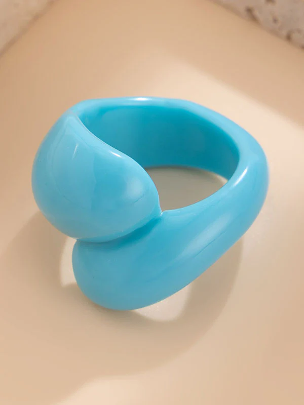 Geometric Solid Color Rings Accessories - Image 37