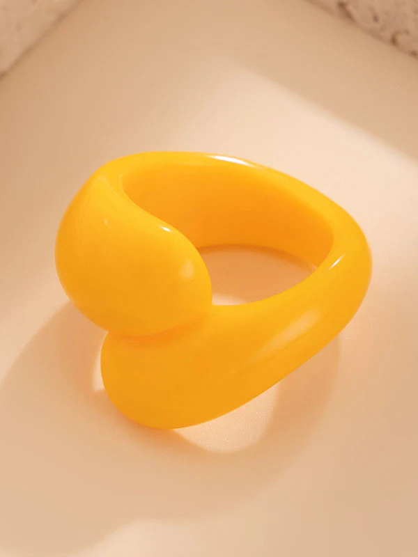 Geometric Solid Color Rings Accessories - Image 38
