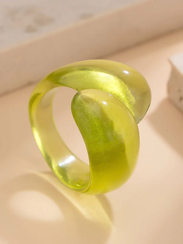 Geometric Solid Color Rings Accessories - Image 39