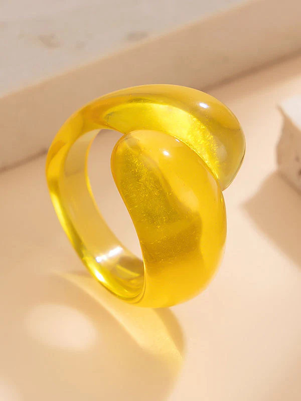 Geometric Solid Color Rings Accessories - Image 42