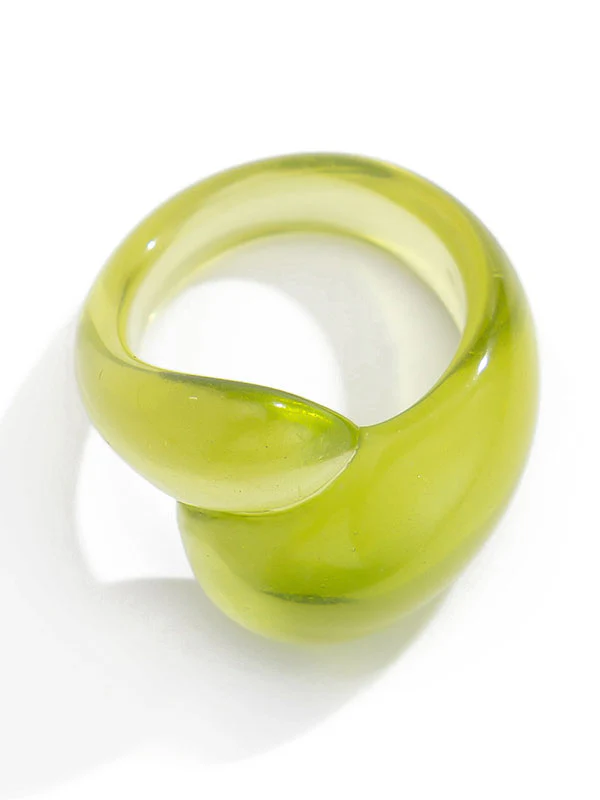 Geometric Solid Color Rings Accessories - Image 43