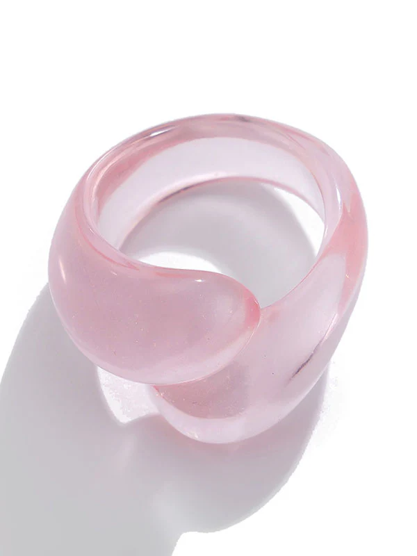 Geometric Solid Color Rings Accessories - Image 45