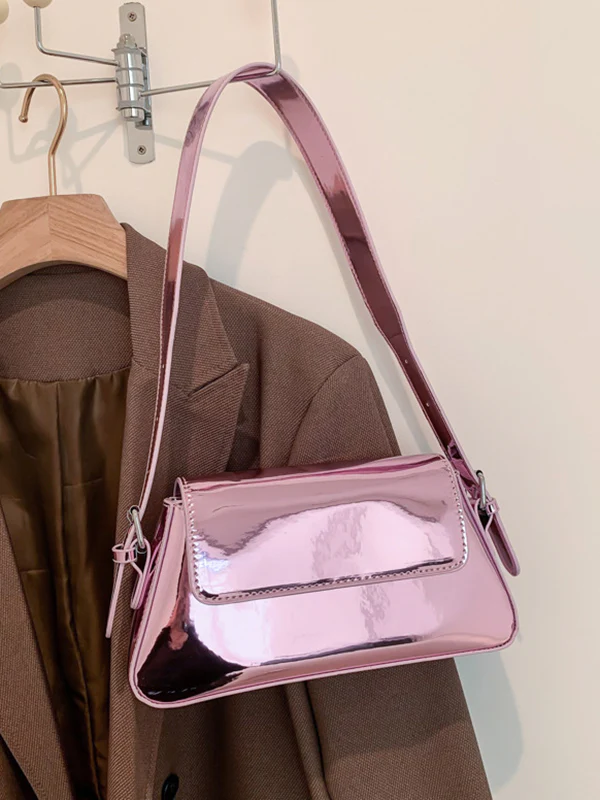 Geometric Solid Color Zipper Bags Handbags - Image 12