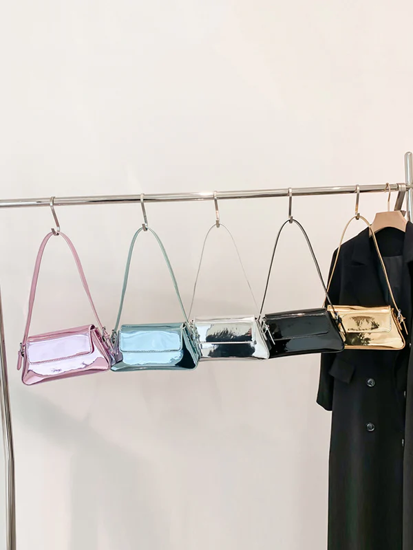 Geometric Solid Color Zipper Bags Handbags - Image 14