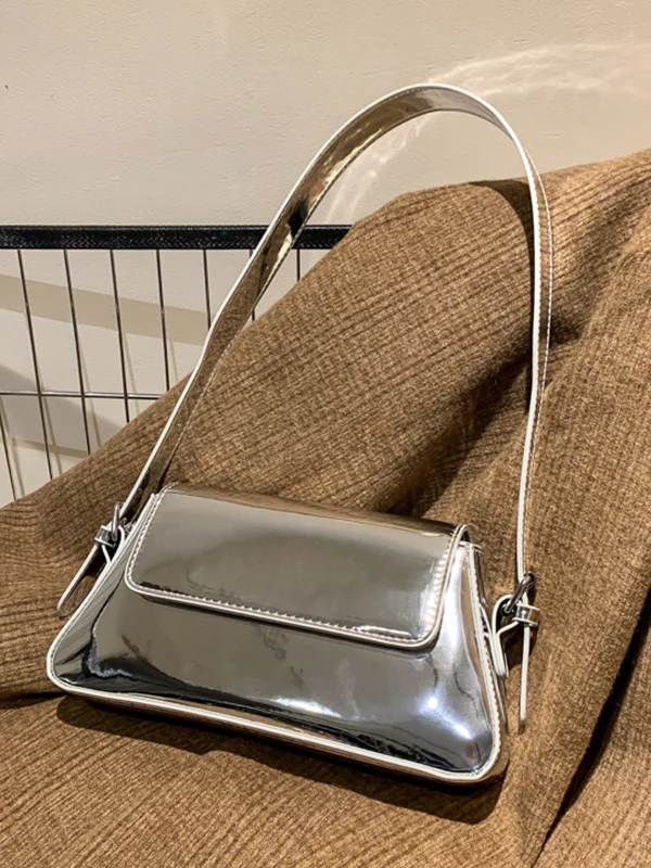 Geometric Solid Color Zipper Bags Handbags - Image 7