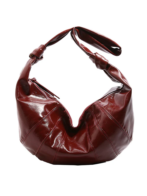 Geometric Split-Joint Zipper Bags Crossbody Bags - Image 8
