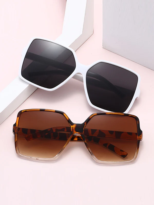 Geometric Sun Protection Sunglasses Accessories - Image 2