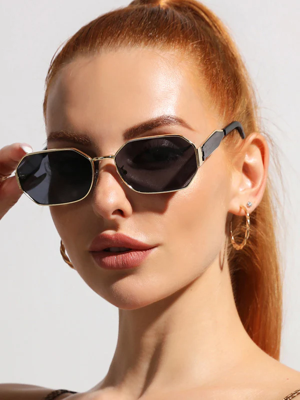 Geometric Sun Protection Sunglasses Accessories - Image 2