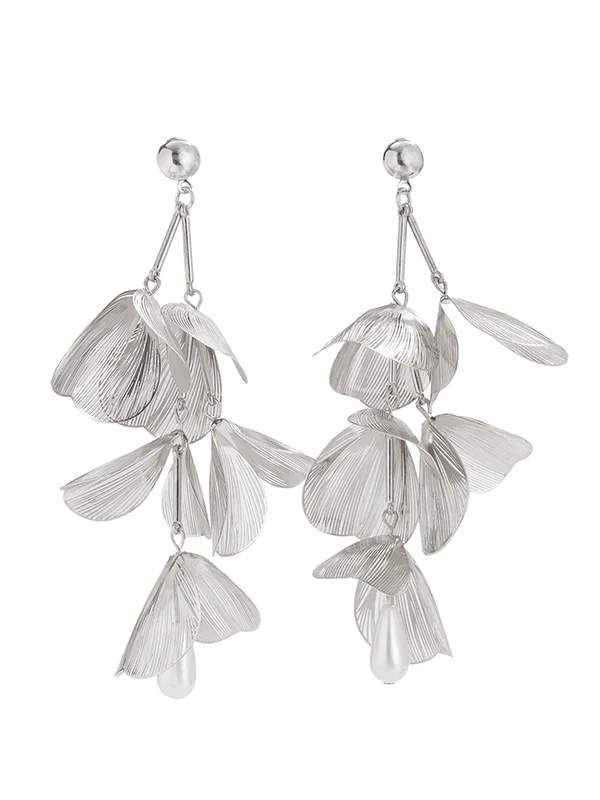 Geometric Tasseled Drop Earrings - Image 6