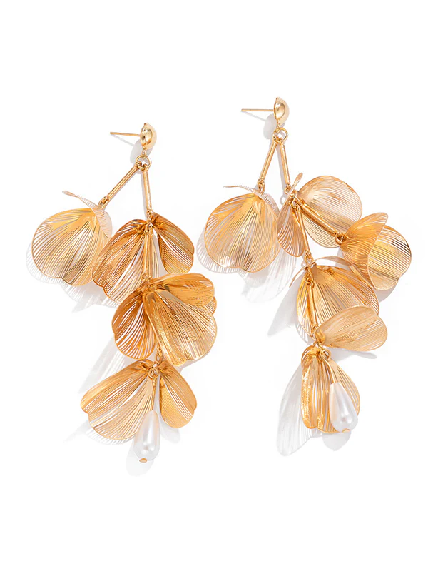 Geometric Tasseled Drop Earrings - Image 7