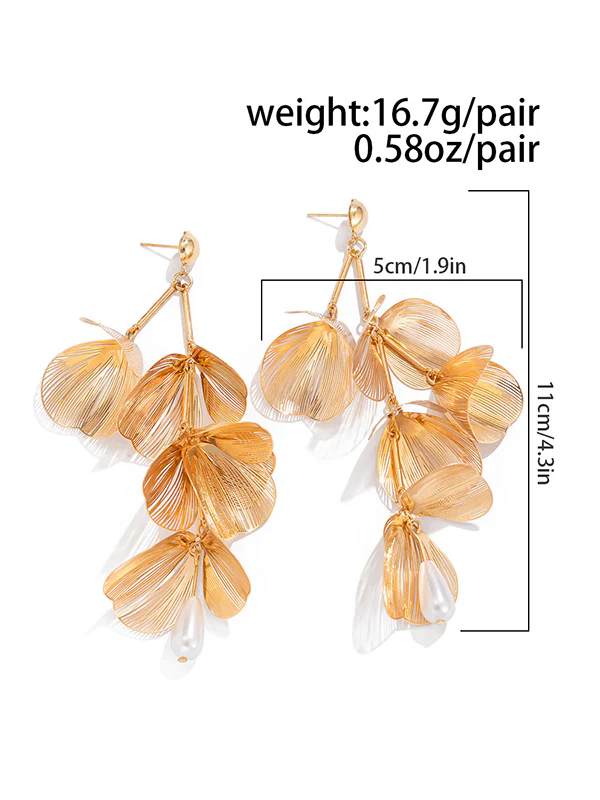 Geometric Tasseled Drop Earrings - Image 8
