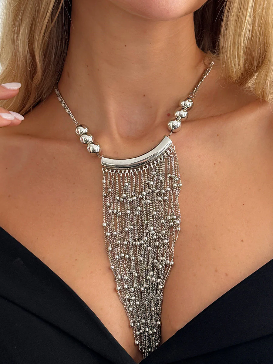 Geometric Tasseled Necklaces Accessories - Image 2