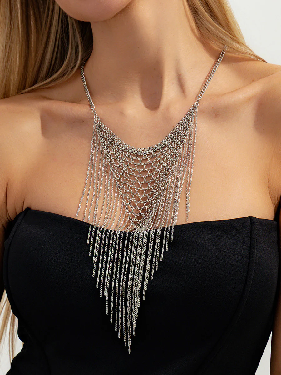 Geometric Tasseled Necklaces Accessories - Image 3