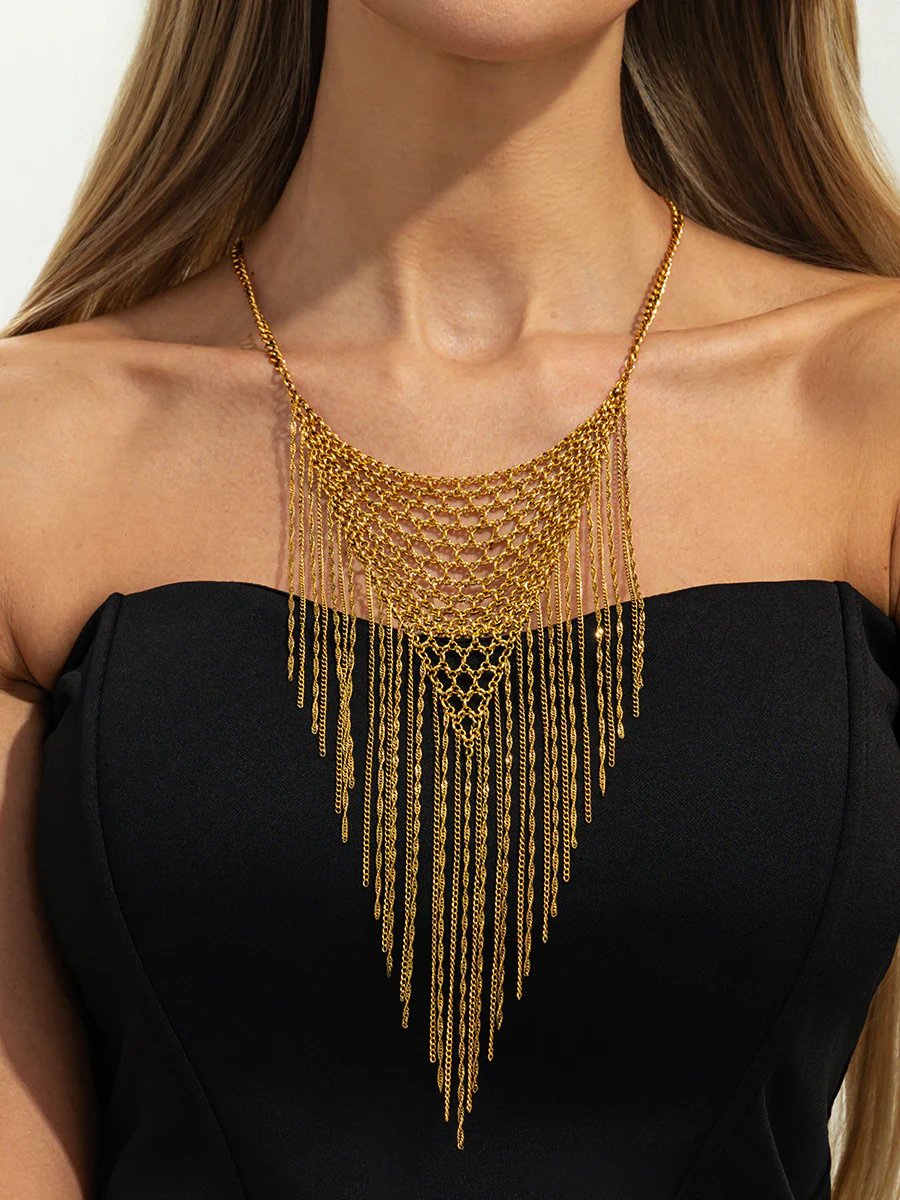 Geometric Tasseled Necklaces Accessories - Image 4