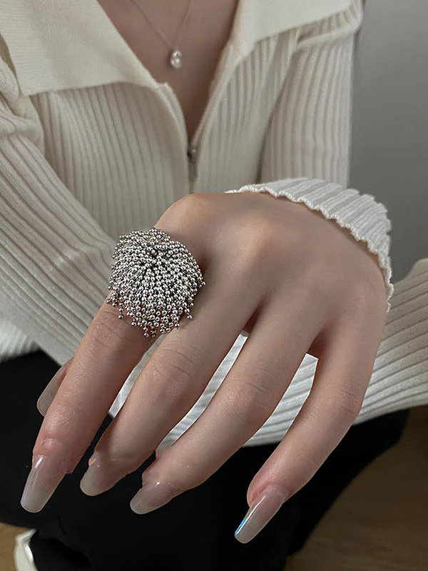 Geometric Tasseled Rings Accessories - Image 5