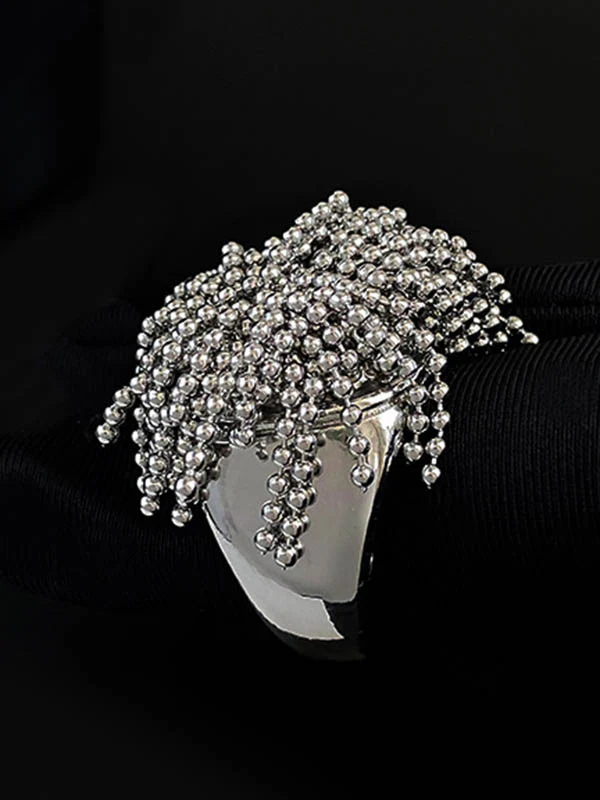 Geometric Tasseled Rings Accessories - Image 6
