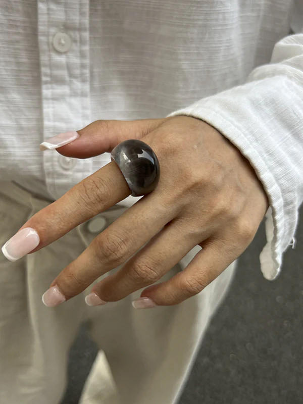 Geometric Transparent Rings Accessories - Image 3