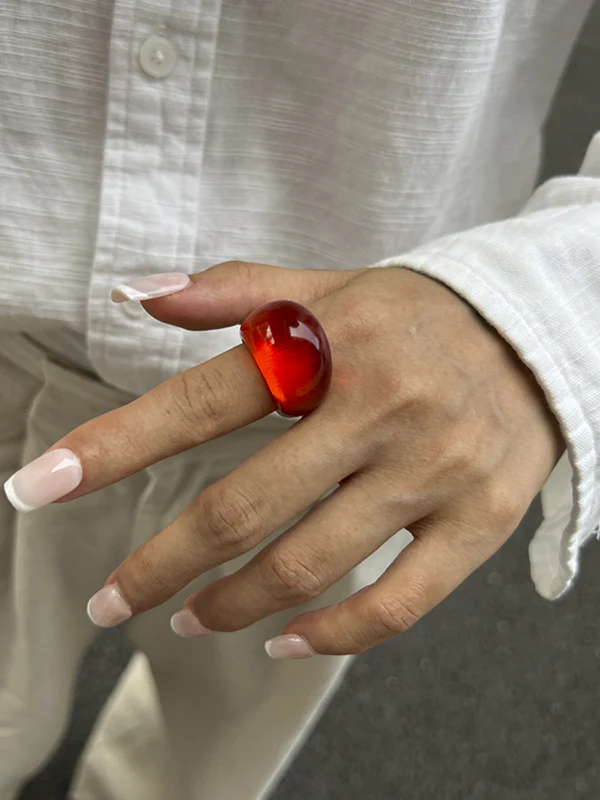 Geometric Transparent Rings Accessories - Image 5