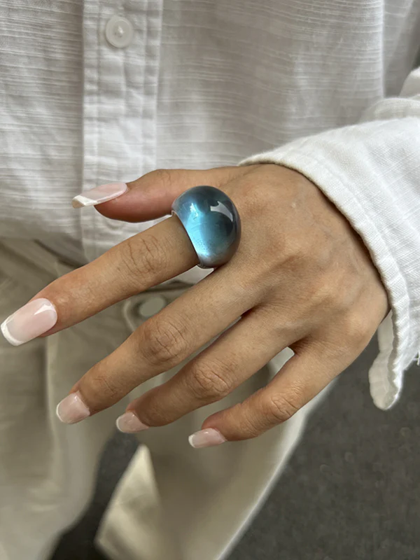 Geometric Transparent Rings Accessories - Image 6