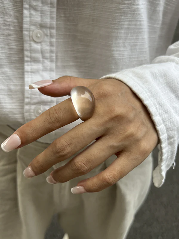 Geometric Transparent Rings Accessories - Image 7