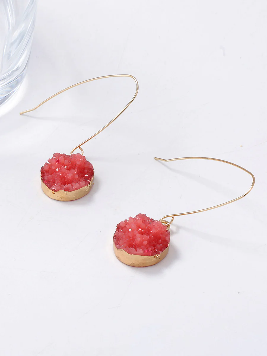 Geometric Water Drop Earrings Accessories - Image 3