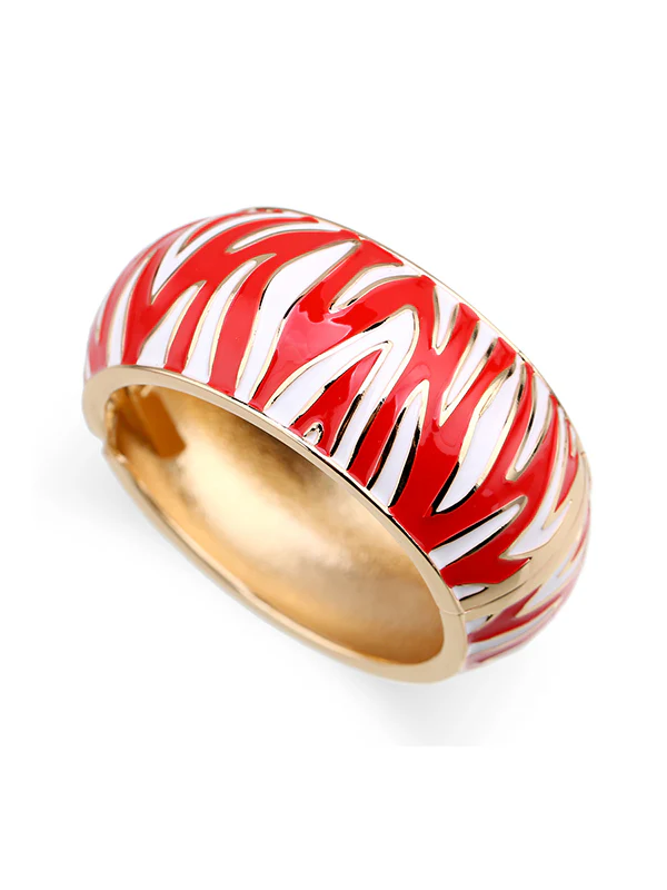 Geometric Zebra-Stripe Bracelet Accessories - Image 14