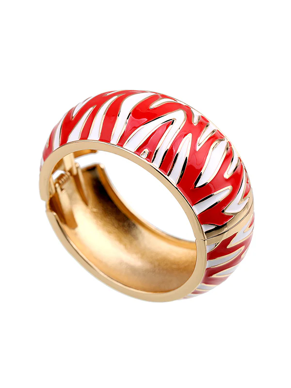 Geometric Zebra-Stripe Bracelet Accessories - Image 15