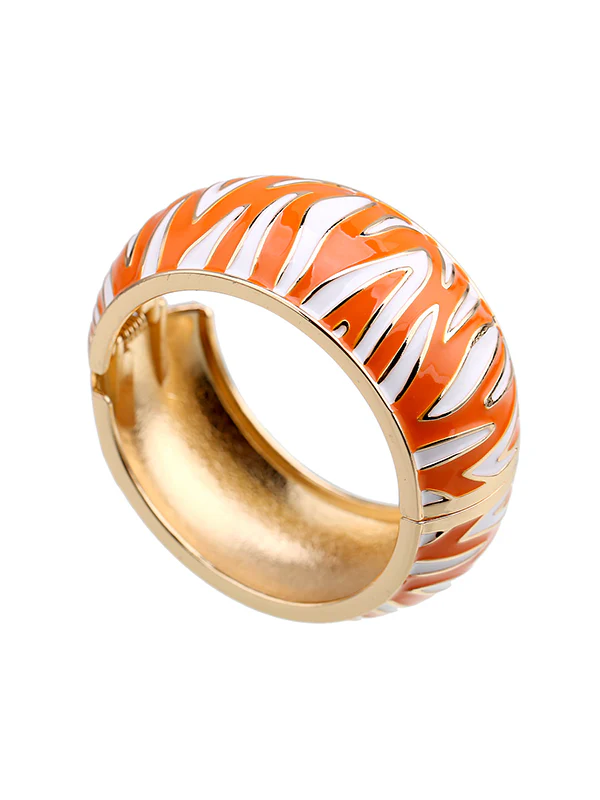 Geometric Zebra-Stripe Bracelet Accessories - Image 17