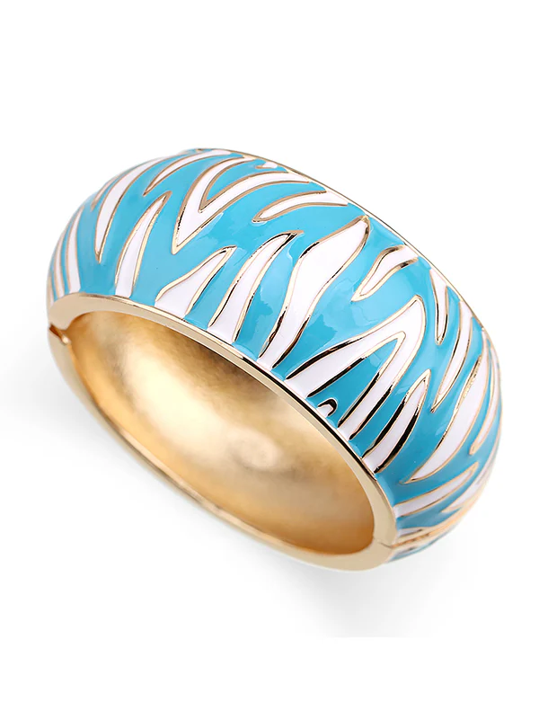 Geometric Zebra-Stripe Bracelet Accessories - Image 18