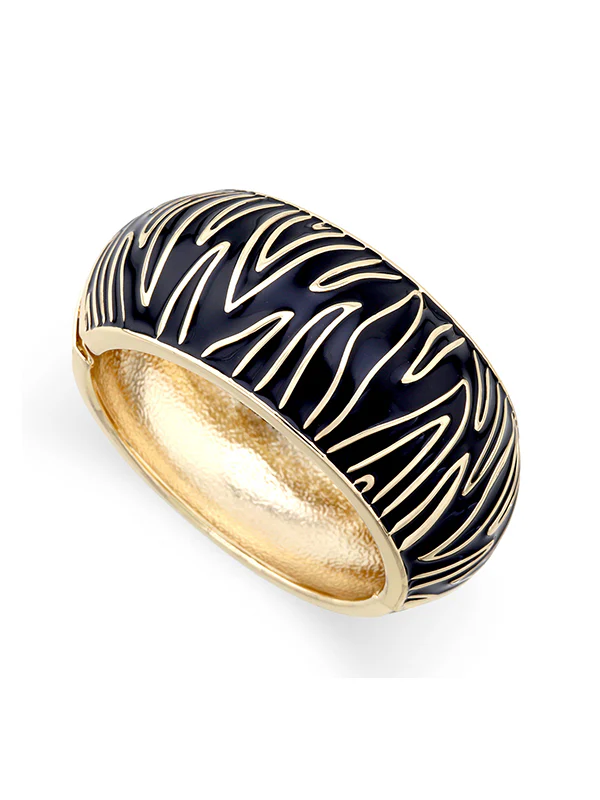 Geometric Zebra-Stripe Bracelet Accessories - Image 5