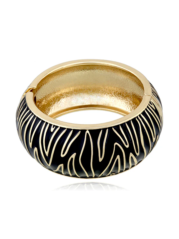 Geometric Zebra-Stripe Bracelet Accessories - Image 6