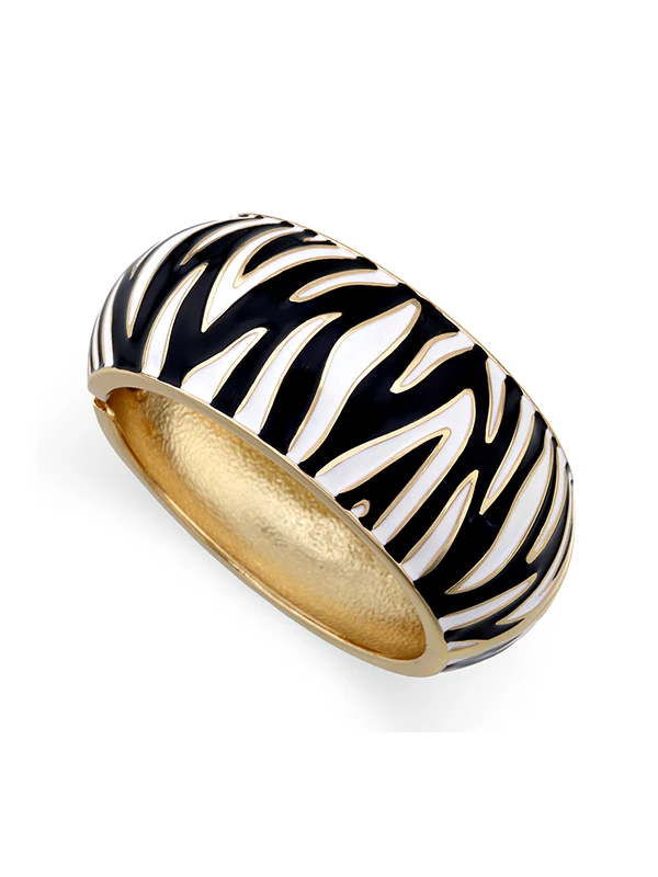 Geometric Zebra-Stripe Bracelet Accessories - Image 8
