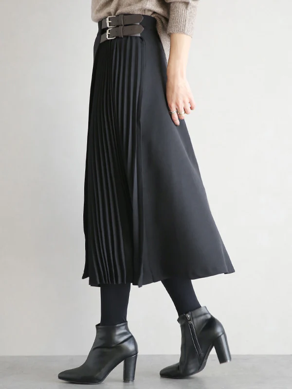 Graceful A-Line Pleated Skirt - Image 10