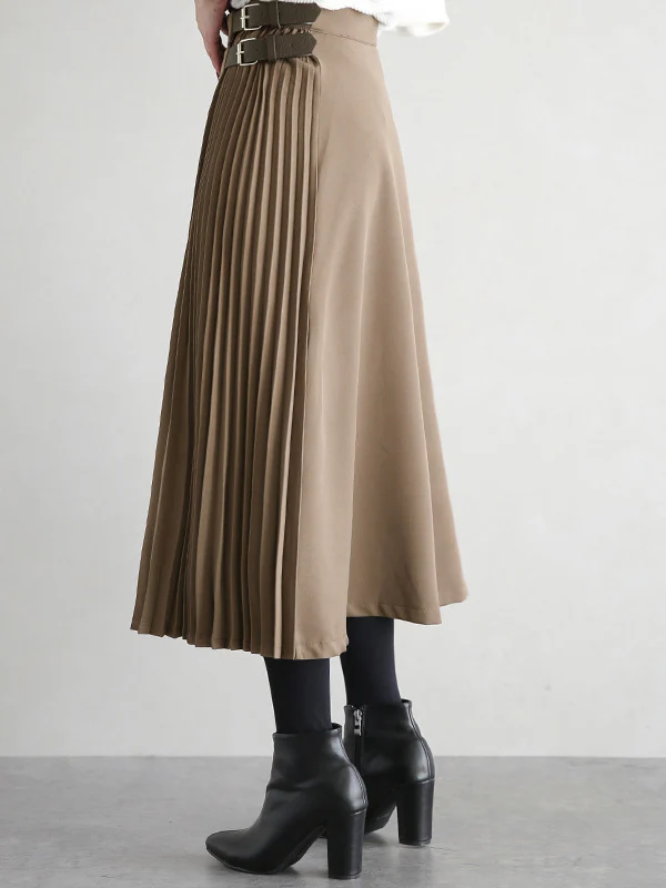 Graceful A-Line Pleated Skirt - Image 6