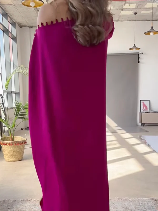 H-Line Loose Buttoned Solid Color Maxi Dresses - Image 10