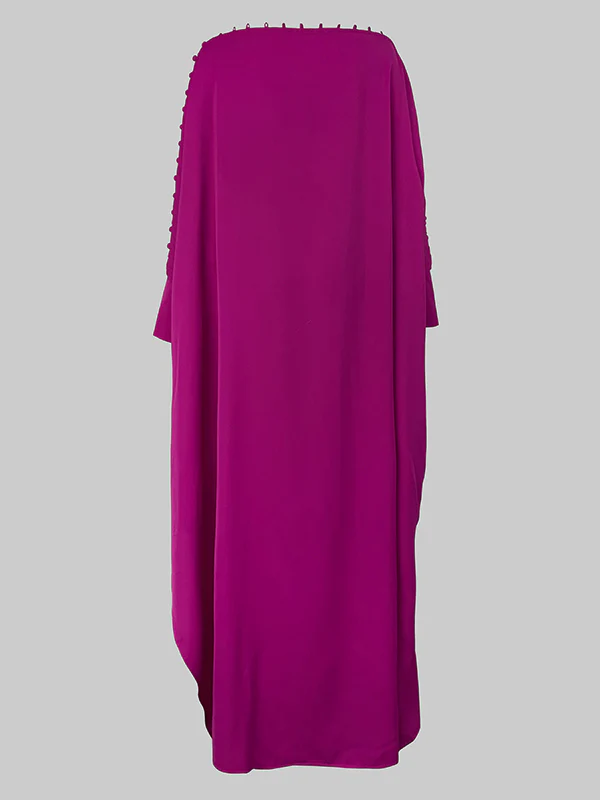 H-Line Loose Buttoned Solid Color Maxi Dresses - Image 14