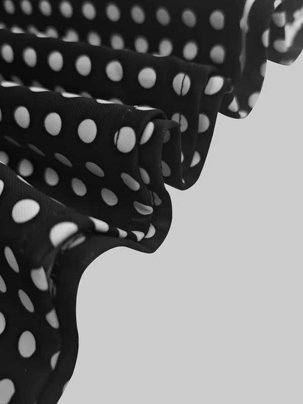 H-Line Loose Polka-Dot Split-Joint Skirts - Image 6