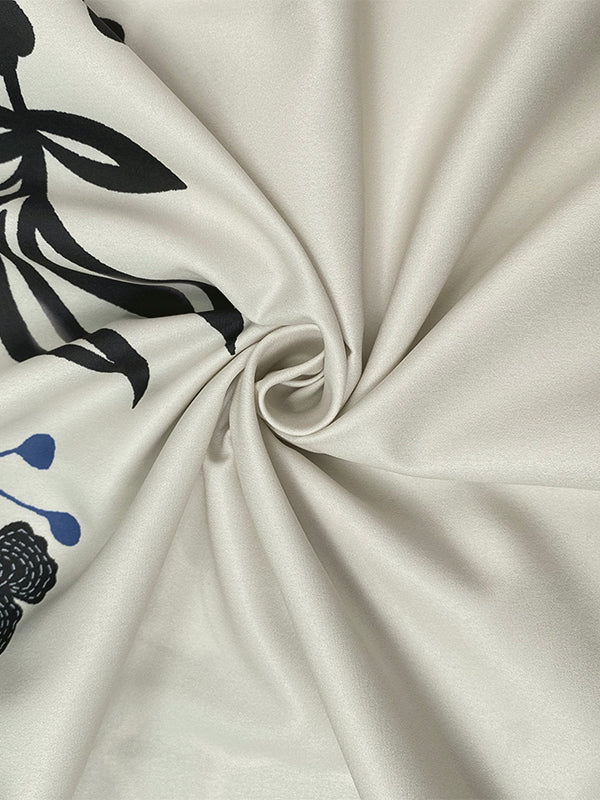 Half Sleeves High-Low Buttoned Flower Print Pleated Lapel Blouses&Shirts Tops - Image 6