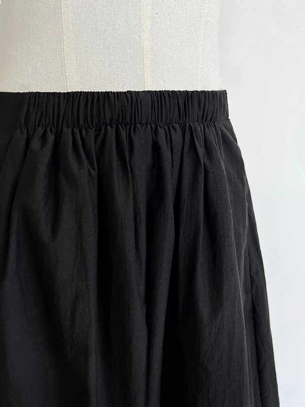 Harem Pants High Waisted Elasticity Solid Color Split-Joint Pants Trousers - Image 20