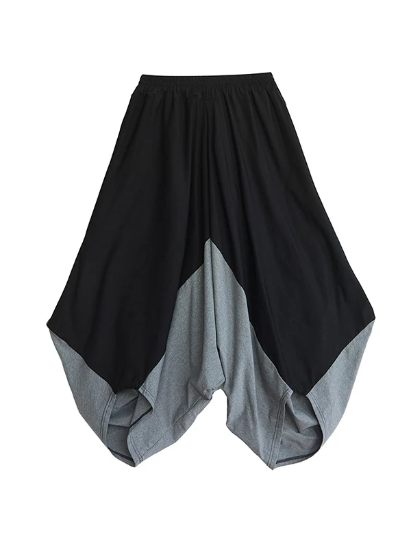 Harem Pants Irregular Clipping Split-Joint Casual Pants Bottoms - Image 11
