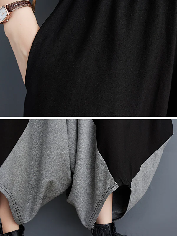 Harem Pants Irregular Clipping Split-Joint Casual Pants Bottoms - Image 13