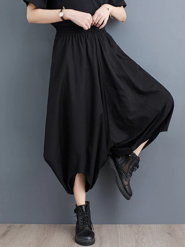Harem Pants Irregular Clipping Split-Joint Casual Pants Bottoms - Image 2
