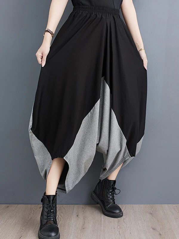 Harem Pants Irregular Clipping Split-Joint Casual Pants Bottoms - Image 6