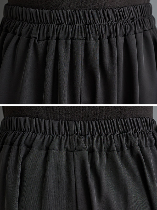 Harem Pants Irregular Clipping Split-Joint Striped Casual Pants Bottoms - Image 7