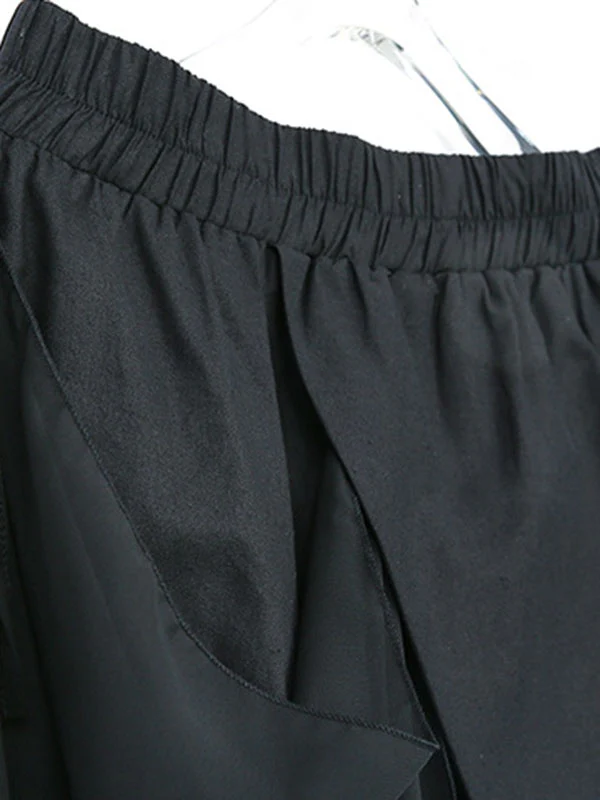 Harem Pants Loose Pleated Solid Color Ninth Pants - Image 19