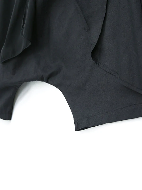 Harem Pants Loose Pleated Solid Color Ninth Pants - Image 20